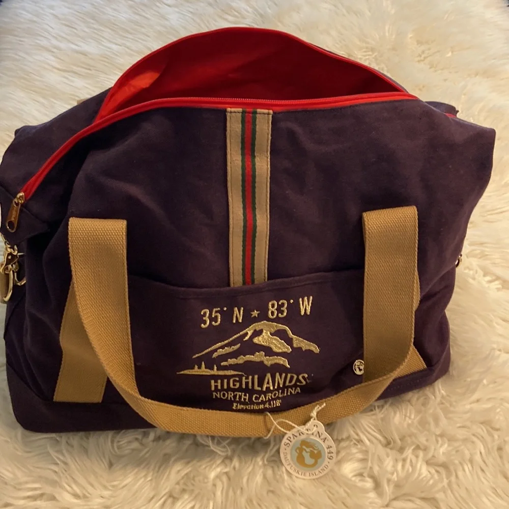 Navy Highlands Duffle SPARTINA 449 DAUFUSKIE ISLAND SOUTH CAROLINA BRAND NEW